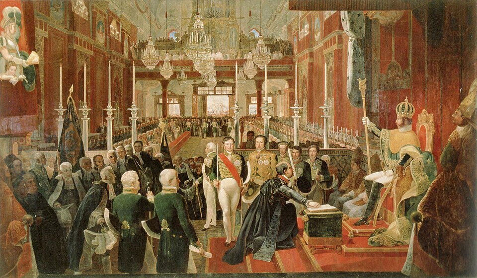 Coroação imperial de Pedro I em 1º de dezembro de 1822